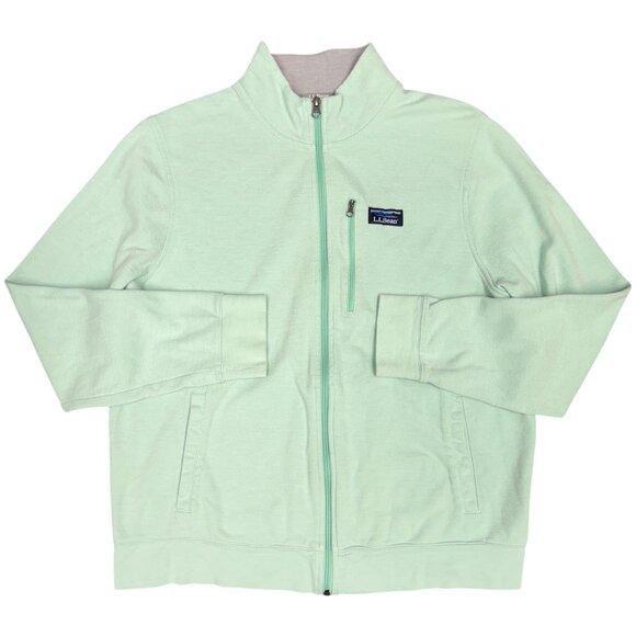 EUC Men's L.L. BEAN Comfort Stretch Piqué Full Zip Sweatshirt | Size M - Picture 2 of 8